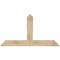 Ekena Millwork Portland Rough Sawn Timber Gable Bracket, Douglas Fir, 60"W x 32"H x 2"D x 6"F, 13/12 Pitch GBW060X32X0206POR00RDF - alternate 1
